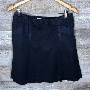 J Crew size 8 Chino twill navy midi career office skirt